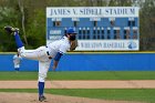Baseball vs CGA  Wheaton College Baseball vs Coast Guard Academy during game two of the NEWMAC semi-finals playoffs. - (Photo by Keith Nordstrom) : Wheaton, baseball, NEWMAC